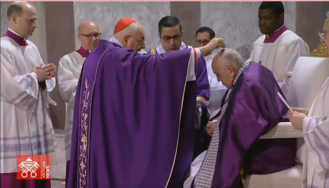 教宗主持聖灰瞻禮彌撒：耶穌召叫我們在這四旬期回到內心