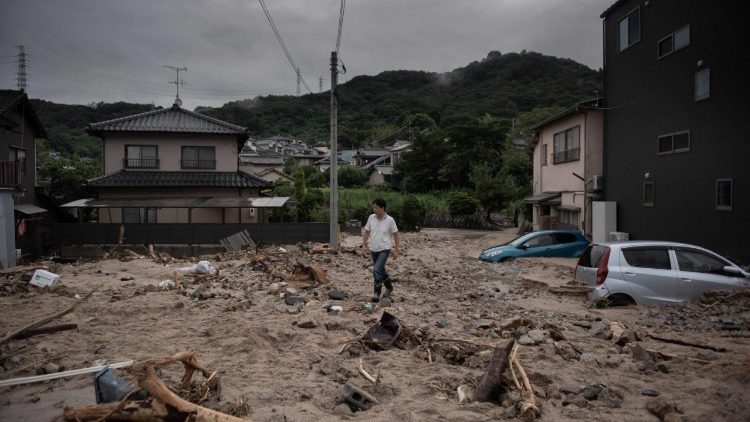 日本暴雨成災，教宗為傷亡者祈禱